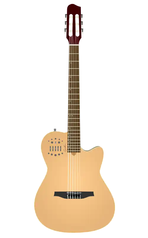 Godin Multiac Nylonをモチーフにしたイラストのフリー素材